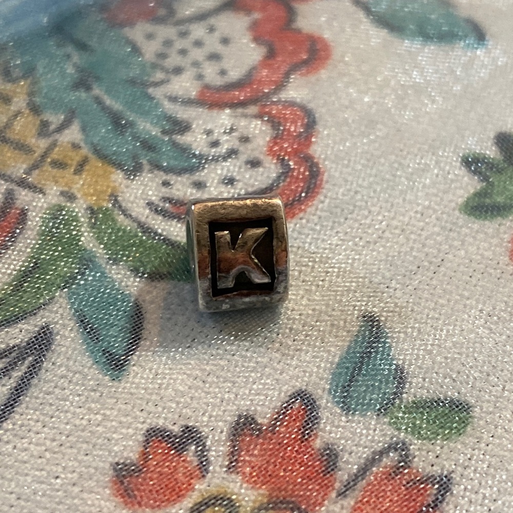 Authentic Pandora K initial charm